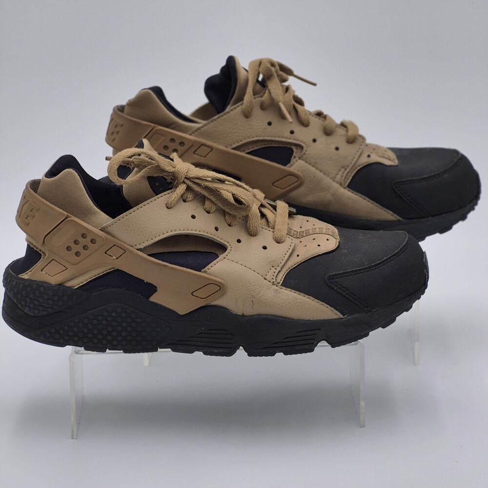 Nike Air Huarache Mens Toadstool Brown Black Leather Size 13 S0100